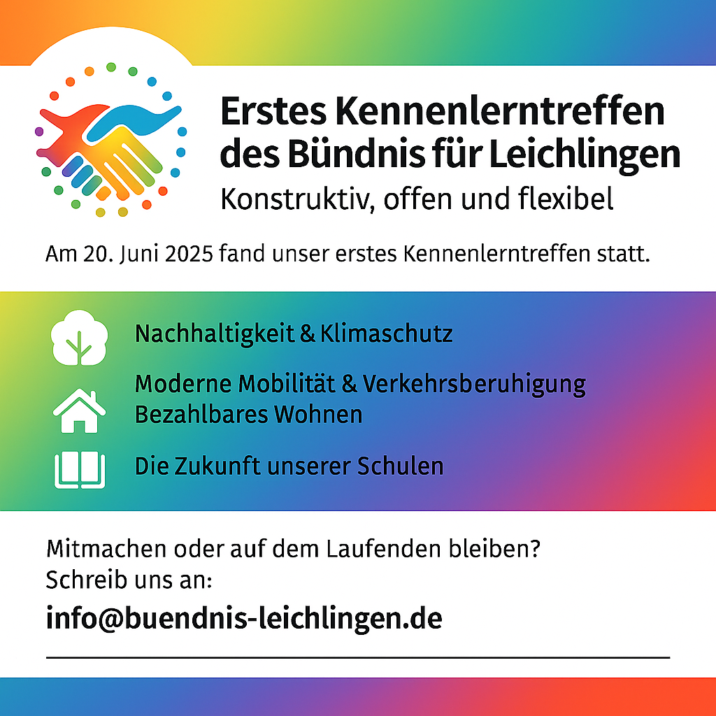 Erstes Kennenlerntreffen des Bündnis für Leichlingen